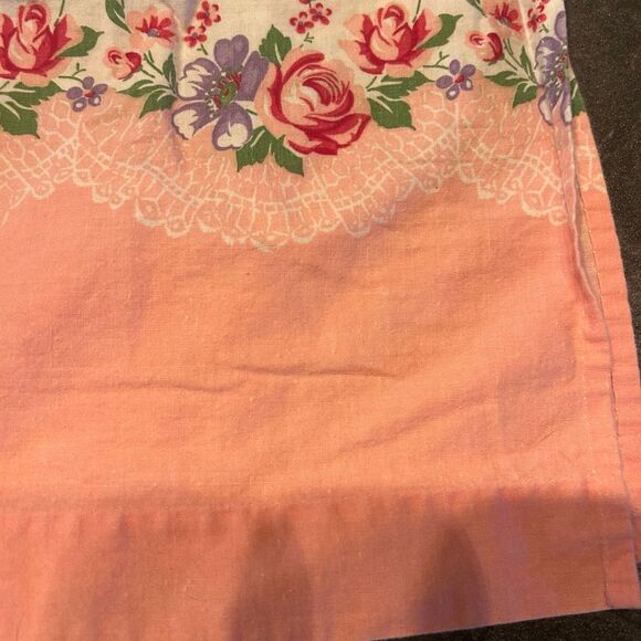 No Brand Vintage Pink White Apron - Picture 12 of 12